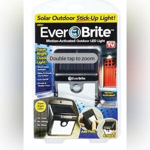 New As Seen Ever Brite Motion Sensor Outdoor Light Solar Powered LED Light